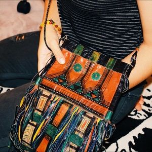 100% handmade African leather purse